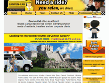 Tablet Screenshot of cancun-cab.com